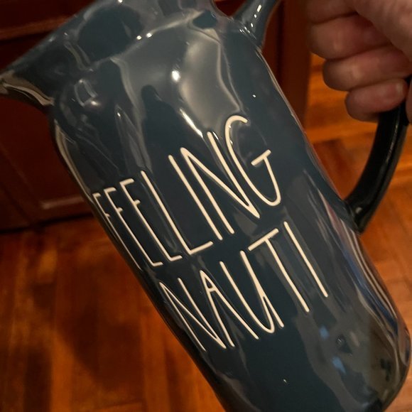 Christmas Rae Dunn "Feeling Nauti" Holiday/Christmas Pitcher (New /Approx. 8.5) - Picture 4 of 6